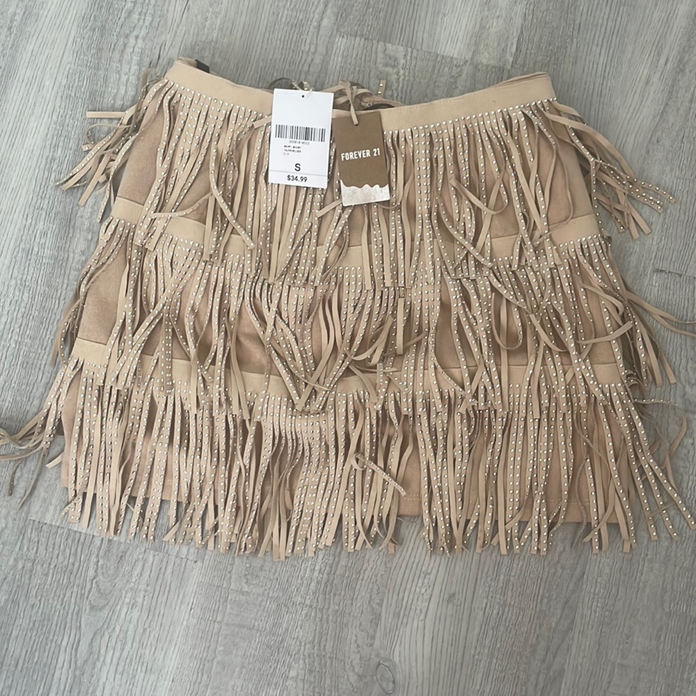 Forever 21 fringe skirt